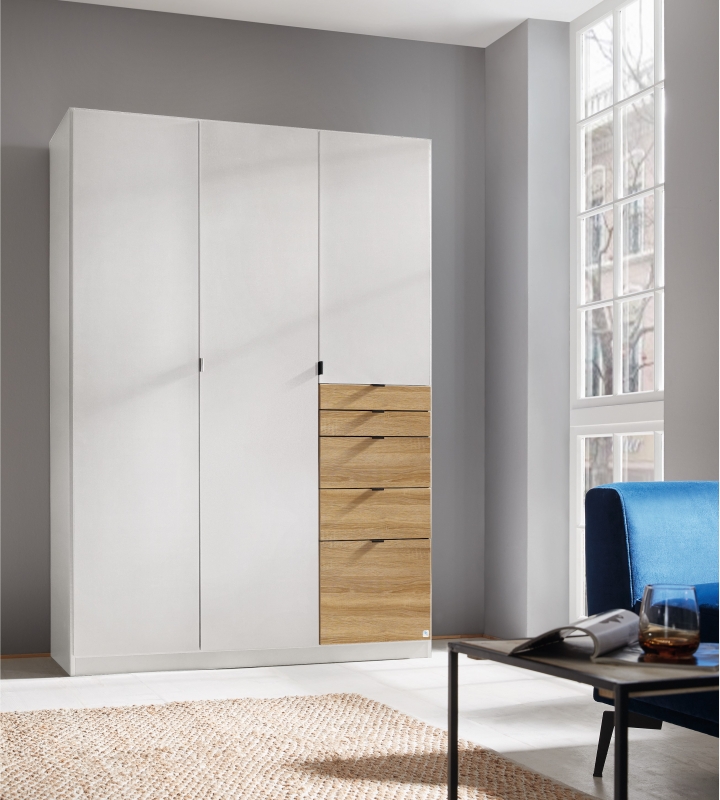 Fairway Furniture Ontario 02L8 Hinged 3 Door - 5 Drawer Robe