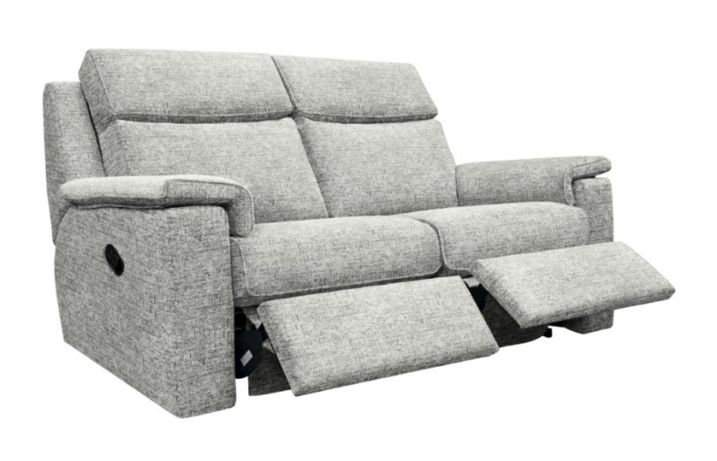 Ellis Large Sofa with Double Manual Recliners