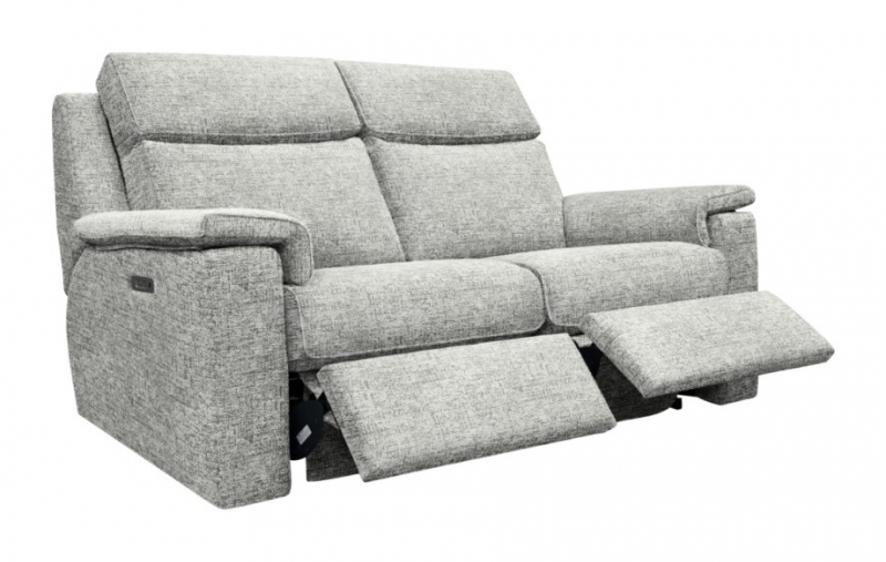 G Plan  Ellis Large Sofa with Double Power Recliners, Headrest, Lumbar and USB