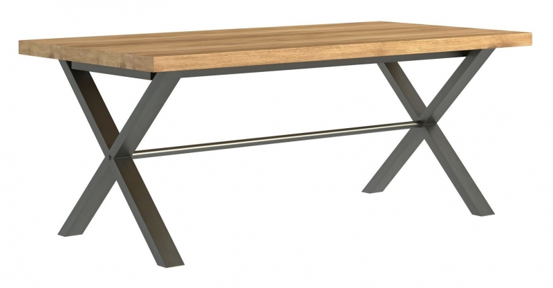 Fusion Rectangular Fixed Top Dining Table - 190cm