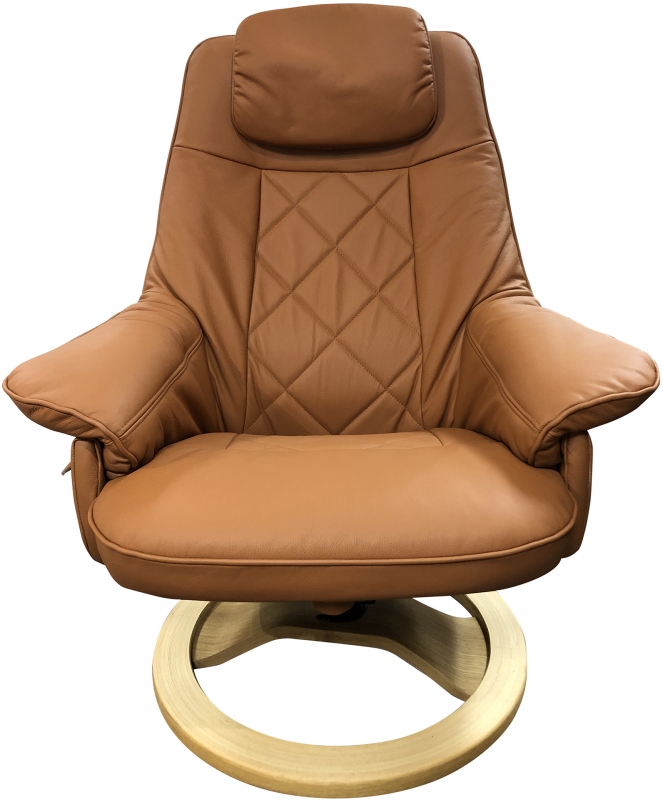 Saxon Recliner Chair - Wooden Open Base