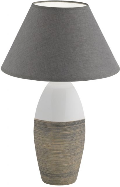 Bedford Table Lamp-Brown and White