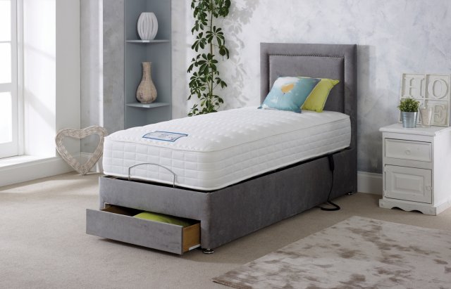 Adjust-A-Bed Nova Pocket 1000 4'0 Adjustable Divan Set (Single Motor)-1 Piece Mattress