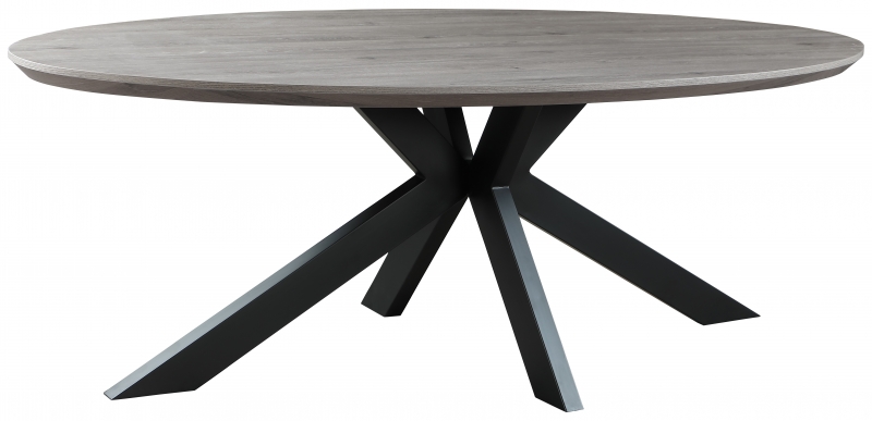 Fairway Furniture Brooklyn Oval Large Fixed Top Dining Table - 220cm