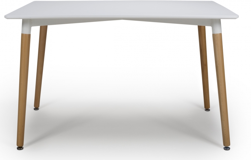 Utah Rectangular Fixed Top Dining Table - 120cm