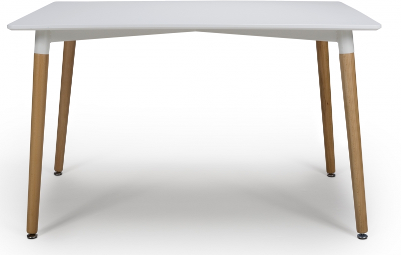 Utah Rectangular Fixed Top Dining Table - 120cm