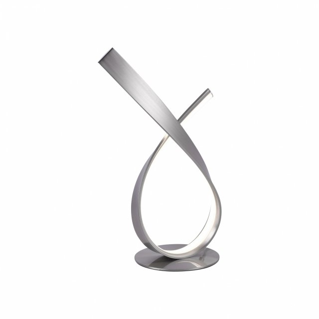 Linda Table Lamp-Dimmable-Steel Finish