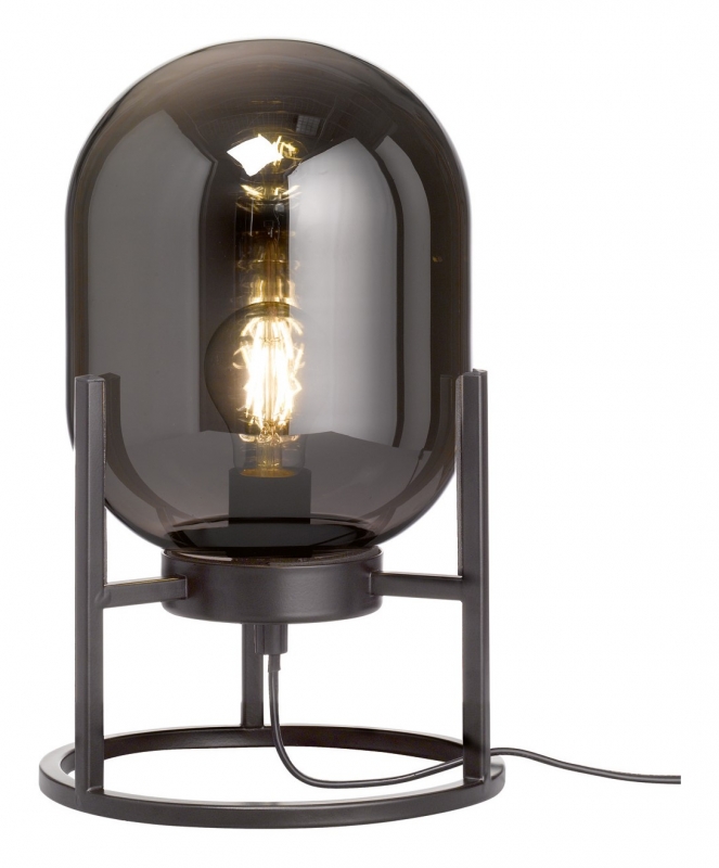 Regi Table Lamp with Edison Bulb-Black Finish
