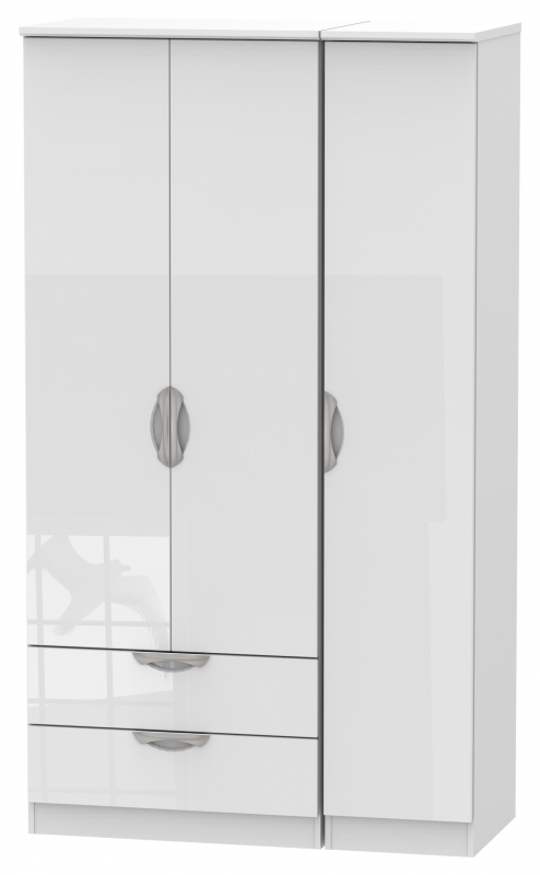 Canbury Tall Triple 2 Drawer Robe