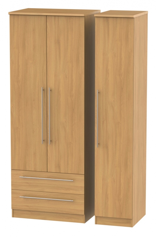 Sheldon Tall Triple 2 Drawer Robe