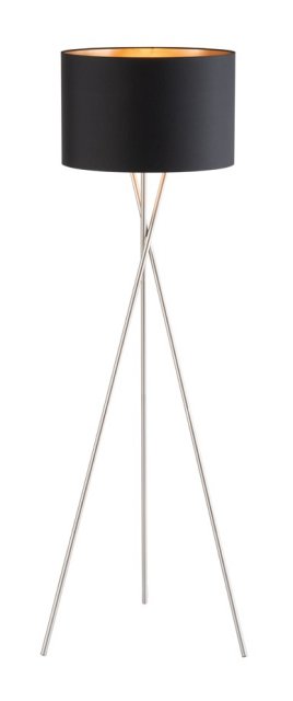 Fairway Furniture Wotan Floor Lamp-Chrome Finish-Black Shades