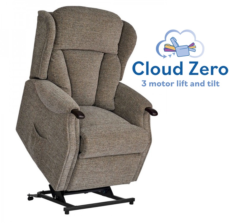 Celebrity Furniture Canterbury Grande Cloud Zero Riser Recliner Triple Motor Power Chair - Handset