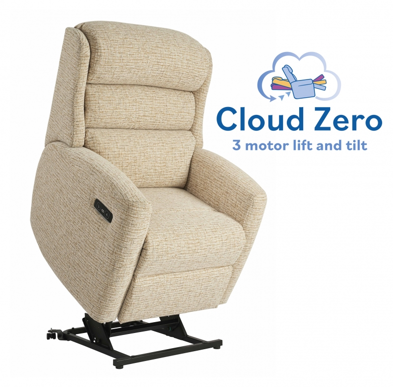 Celebrity Furniture Somersby Petite Cloud Zero Riser Recliner Triple Motor Power Chair - Handset
