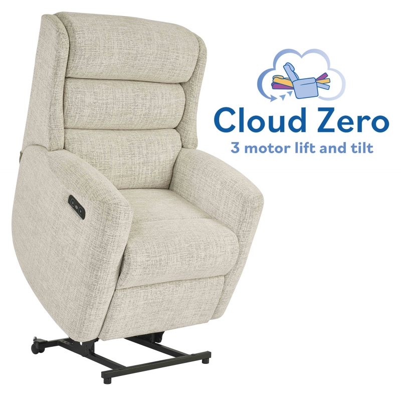 Celebrity Furniture Somersby Standard Cloud Zero Riser Recliner Triple Motor Power Chair - Handset
