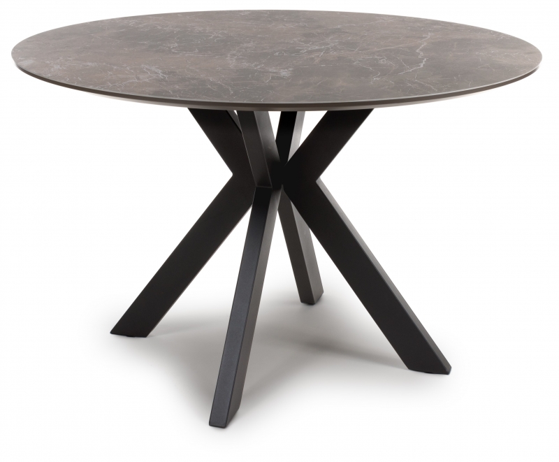 Genesis Round Fixed Top Dining table - 120cm