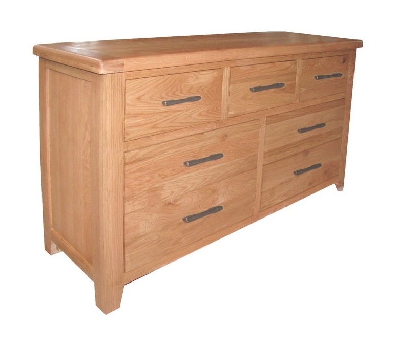 Hampton Bedroom 3 Over 4 Drawer Wide Dressing Chest