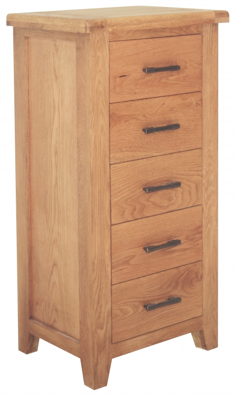 Hampton Bedroom 5 Drawer Slim Chest