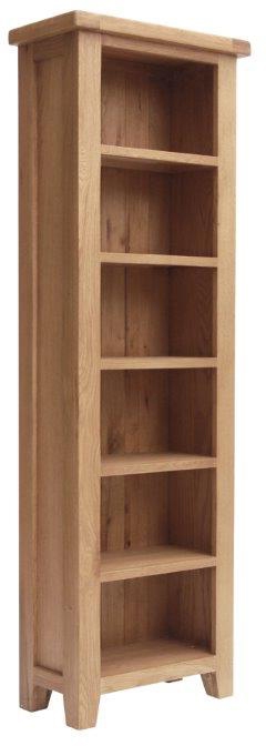 Hampton Dining Tall Slim Bookcase -  5 Shelves