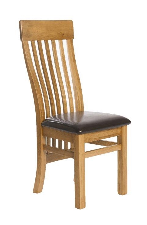 Hampton Dining Pair of Slatted Back Dining Chairs