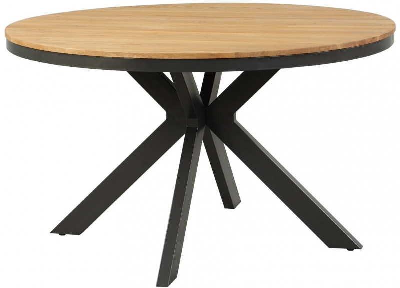 Fairway Furniture Fusion Round Fixed Top Dining Table - 130cm