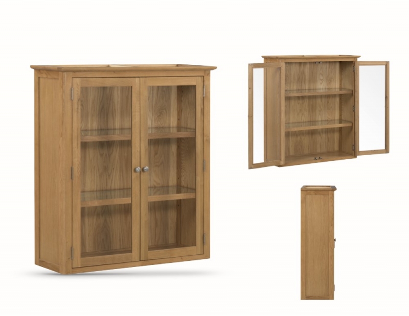 Kilburn Dining 2-Door Glazed Dresser Hutch Top