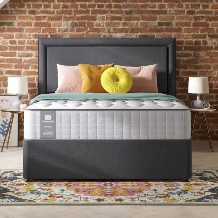 Sealy Riley Firm 6'0 Platform Top Ottoman Set - Zip and Link Mattress