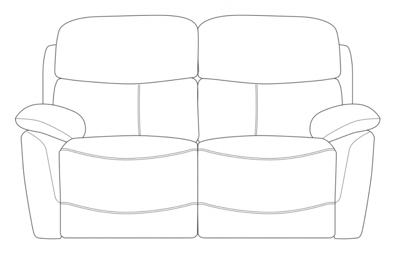 Feels Like Home Laton 2 Seater Double Manual Recliner Sofa