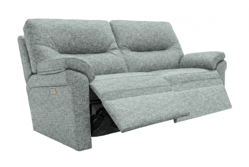 Seattle 2.5 Seater Sofa (2 Cushion)-Double Power Recliner Actions with USB & Lumbar