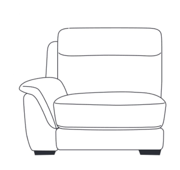 Fairway Furniture Montreal 1 Seater Power Recliner Section with USB