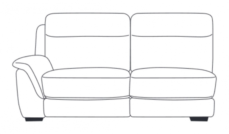 Fairway Furniture Montreal Small 2.5 Seater Static Section