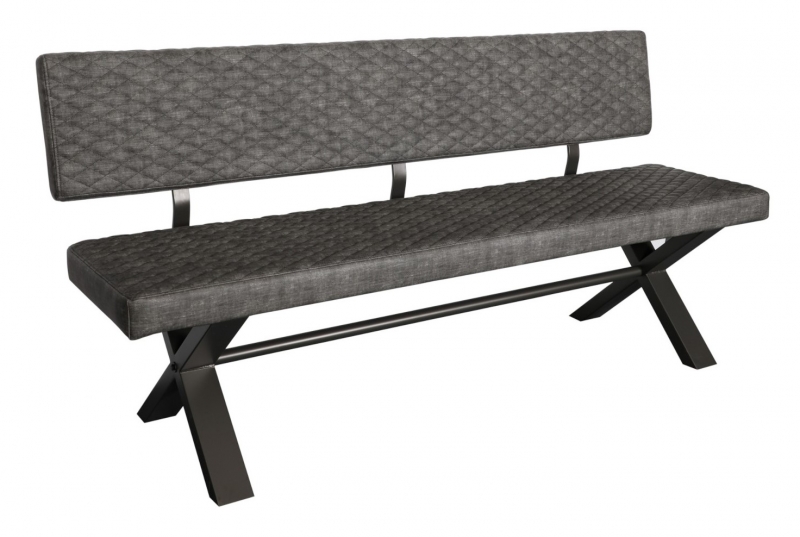 Fusion Large Upholstered Bench with Back - 180cm
