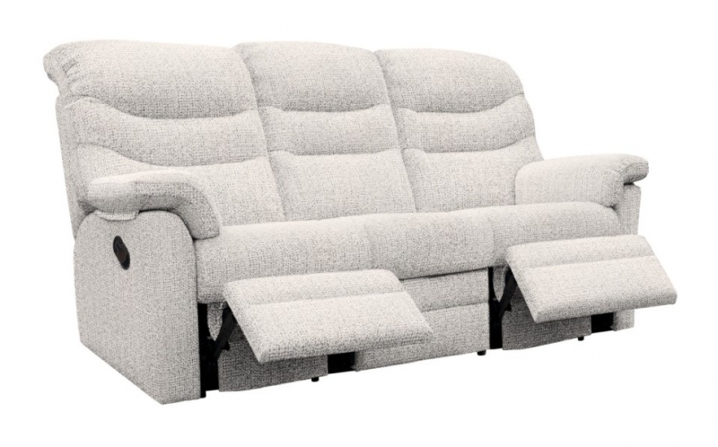 G Plan  Ledbury 3 Seater Sofa with Double Manual Recliner Actions