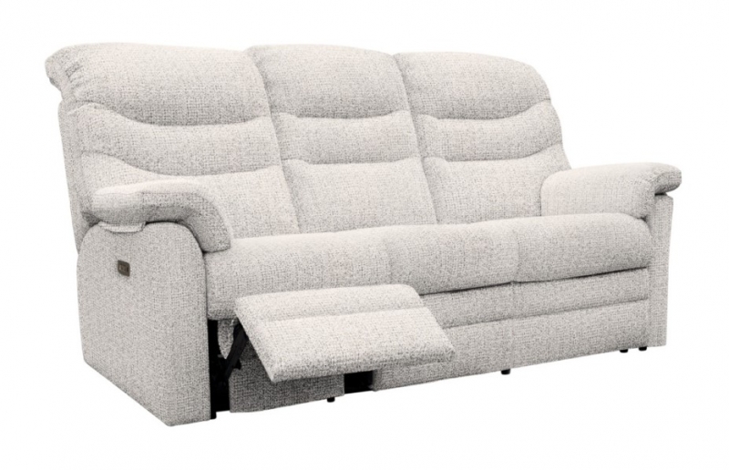 G Plan  Ledbury 3 Seater Sofa with Single Power Recliners, Headrest, Lumbar and USB