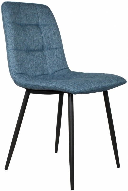Fairway Furniture Orla Pair of Dining Chairs-Black Leg
