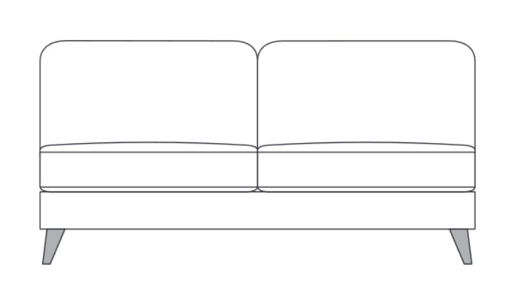 Feels Like Home Thornbury 180AL - 2 Seater Armless Section