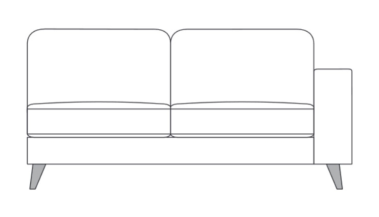 Feels Like Home Thornbury 181PR - 2 Seater Sofa Section - Right Hand Facing Arm