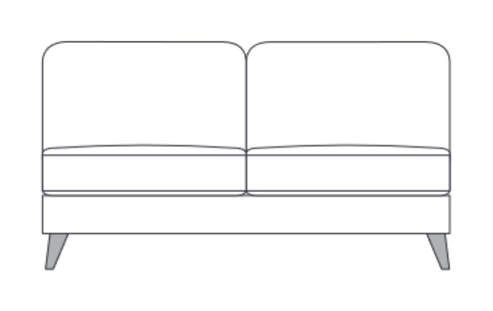 Thornbury 160AL - 2 Seater Armless Section