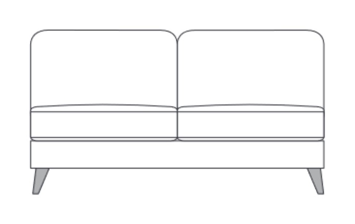 Feels Like Home Thornbury 160AL - 2 Seater Armless Section