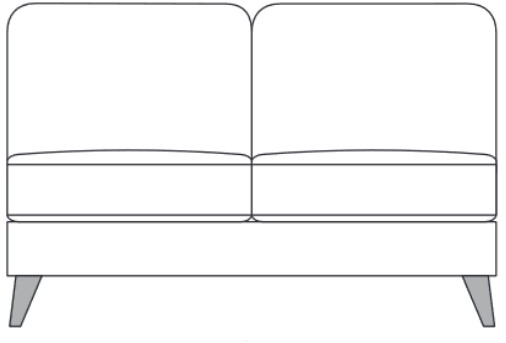 Thornbury 140AL - 2 Seater Armless Section