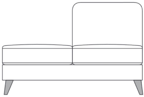 Thornbury 140AFL - 1 Seater Section with Terminal on the Left