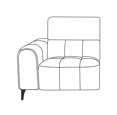 Fairway Furniture Calgary 1.25 Seater Power Recliner Section with USB