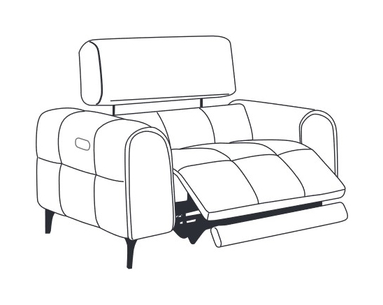 Fairway Furniture Calgary Power Recliner Chair with USB