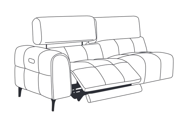 Fairway Furniture Calgary Small 2.5 Seater Power Recliner Section with USB