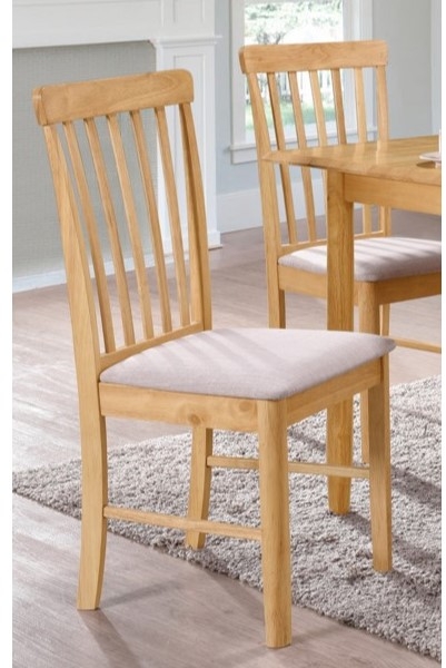 Colton Pair of Slatted Back Dining Chairs