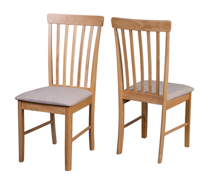 Fairway Furniture Colton Pair of Slatted Back Dining Chairs