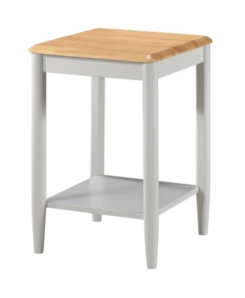 Fowey Lamp Table with Shelf