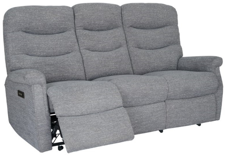 Celebrity Furniture Hollingwell 3 Seater Single Motor Power Recliner Sofa with Powered Headrest & Lumbar