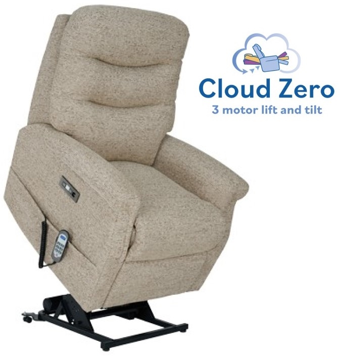 Celebrity Furniture Hollingwell Standard Cloud Zero Riser Recliner Power Chair with Powered Headrest & Lumbar