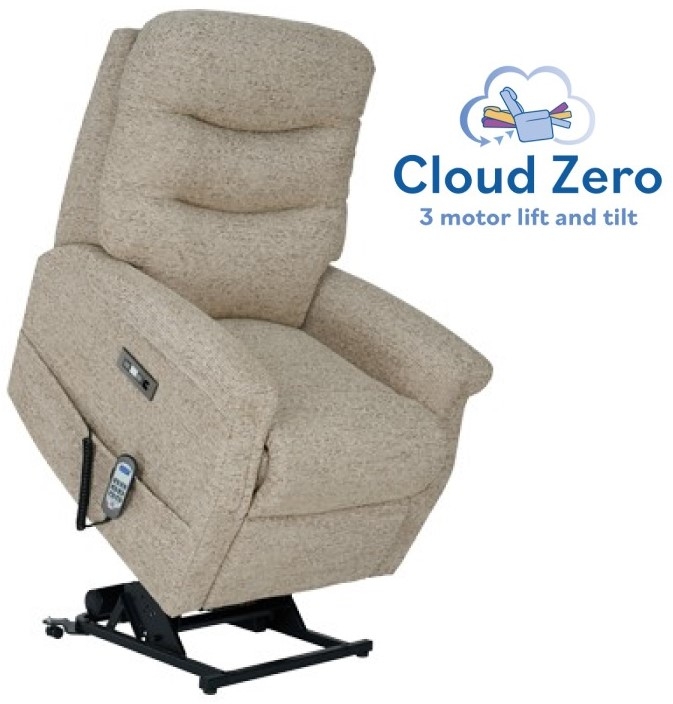 Celebrity Furniture Hollingwell Standard Cloud Zero Riser Recliner Triple Motor Power Chair - Handset