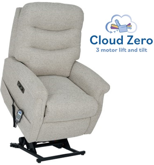 Celebrity Furniture Hollingwell Petite Cloud Zero Riser Recliner Power Chair with Powered Headrest